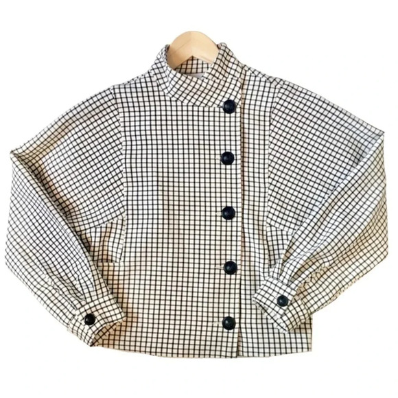 Cabi Windowpane Classic Blazer Jacket - Picture 3 of 7